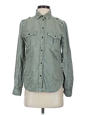 American Eagle Outfitters Long Sleeve Button-Down Shirt (view 1)