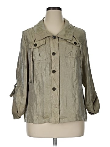 Elementz 3/4 Sleeve Button-Down Shirt (view 1)