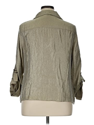 Elementz 3/4 Sleeve Button-Down Shirt (view 2)