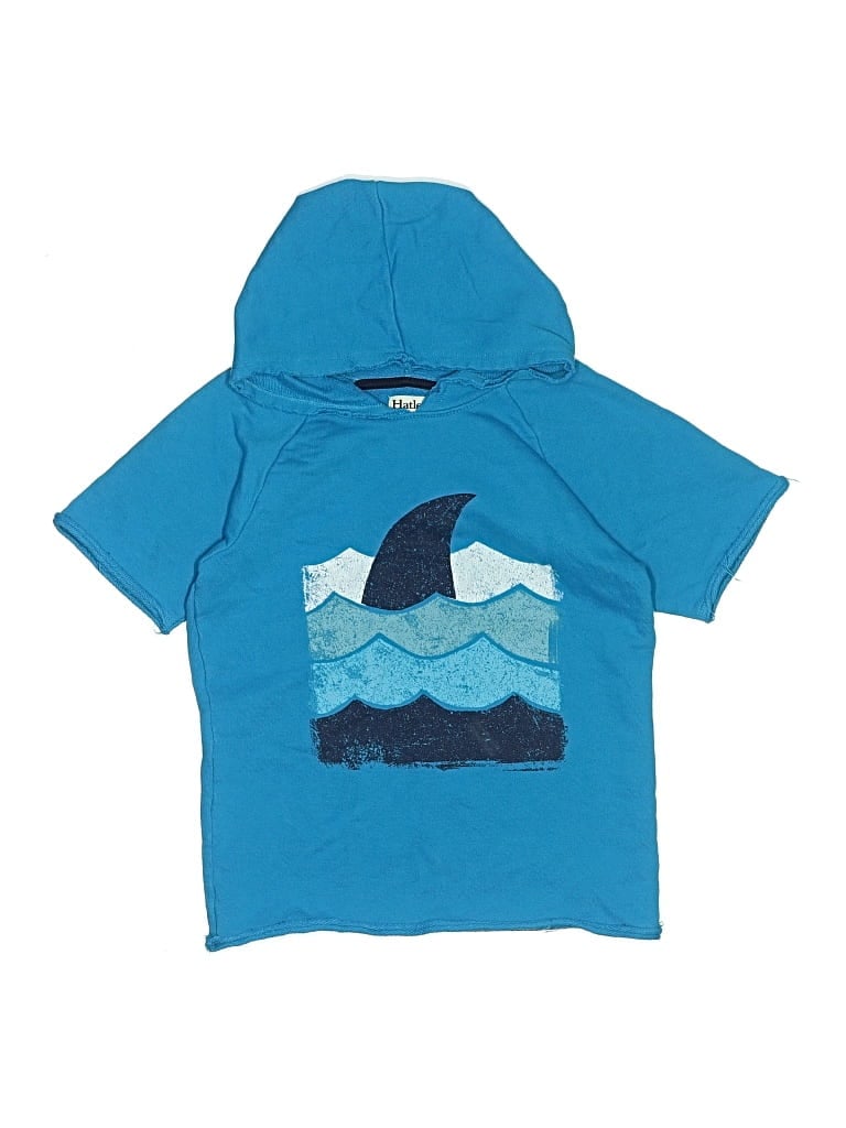 Pre-owned Hatley Kids' Short Sleeve T-shirt In Blue