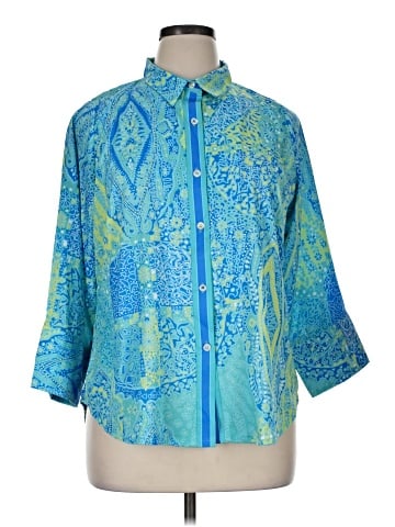 Gretchen Scott Designs 3/4 Sleeve Blouse (view 1)