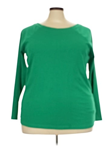 Lauren by Ralph Lauren 3/4 Sleeve T-Shirt (view 1)