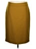 J.Crew 100% Wool Solid Gold Wool Skirt Size 6 - photo 1