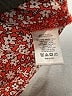 CeCe 100% Polyester Floral Red Short Sleeve Blouse Size XS - photo 8