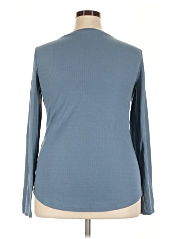 a.n.a. A New Approach Long Sleeve Henley (view 2)