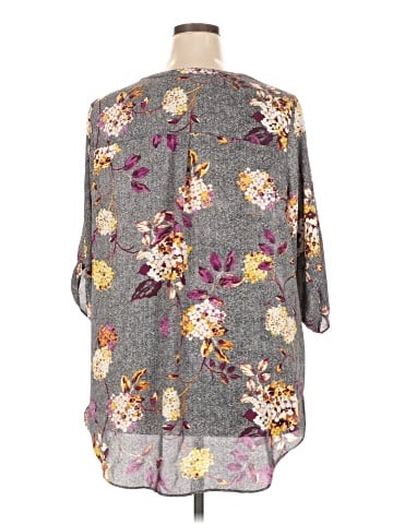 Worthington 3/4 Sleeve Blouse (view 2)