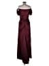 Xscape 100% Polyester Red Burgundy Cocktail Dress Size 8 - photo 2