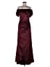 Xscape 100% Polyester Red Burgundy Cocktail Dress Size 8 - photo 1