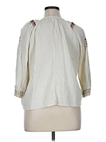 a.n.a. A New Approach 3/4 Sleeve Blouse (view 2)