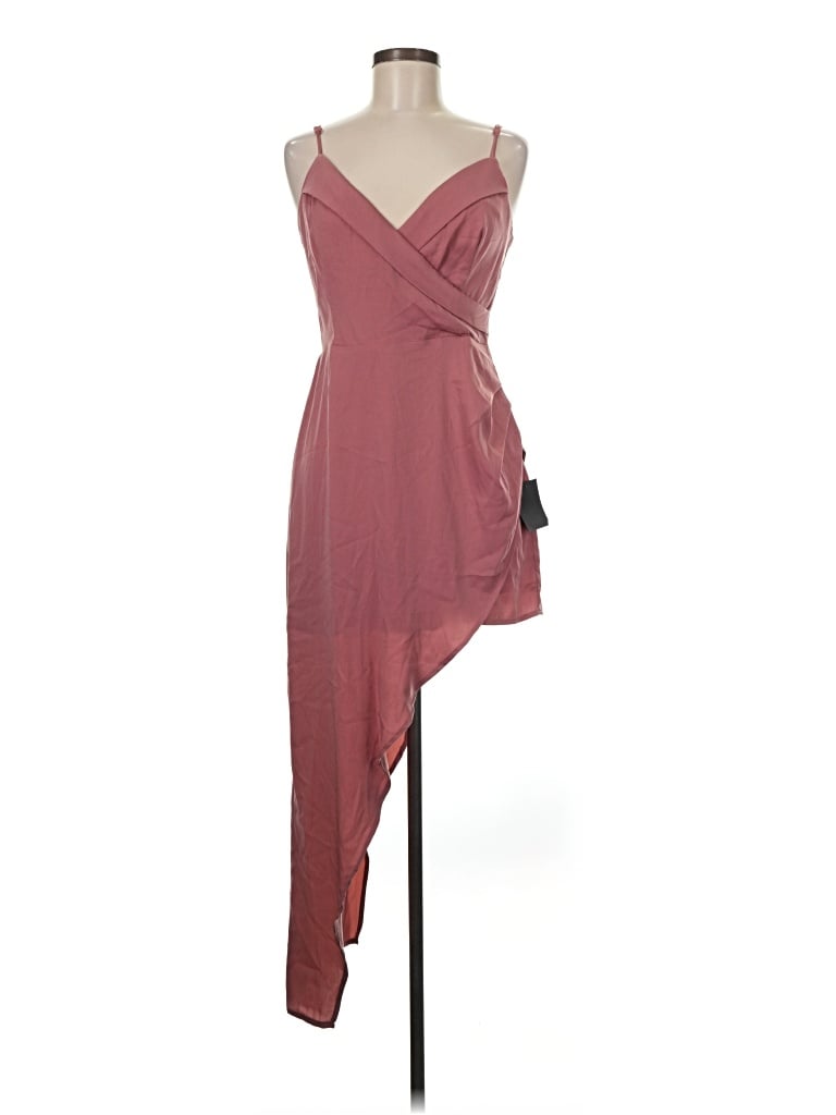 Pre-owned Lulus Cocktail Dress In Burgundy