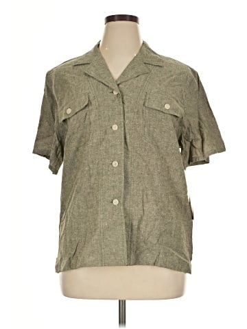 Southern Lady Short Sleeve Button-Down Shirt (view 1)