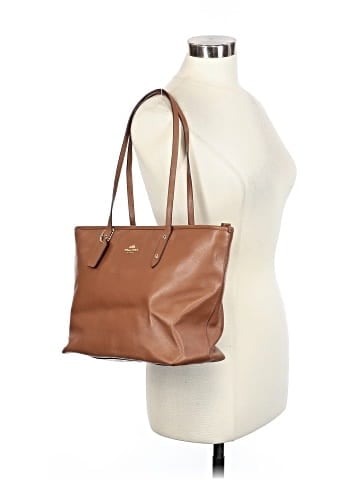 Coach Leather Tote (view 2)