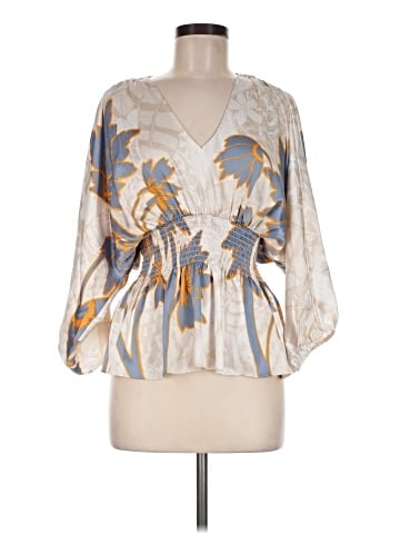 White House Black Market 3/4 Sleeve Blouse (view 1)