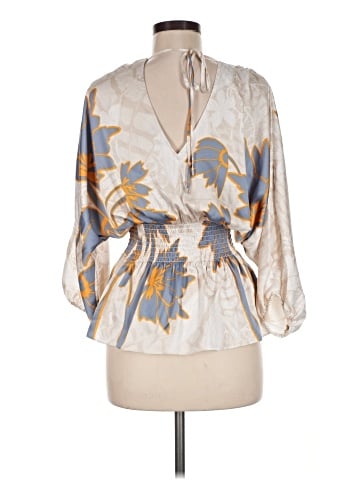 White House Black Market 3/4 Sleeve Blouse (view 2)