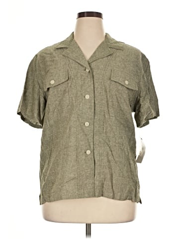 Southern Lady Short Sleeve Button-Down Shirt (view 1)