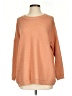 Cherish Solid Orange Pullover Sweater Size S - photo 1