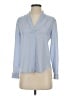 Ann Taylor 100% Polyester Blue Long Sleeve Blouse Size XS (petite) - photo 1