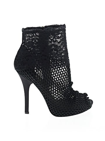 Dolce & Gabbana peep toe ankle boots (view 1)