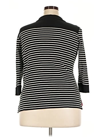 Jones New York Signature Long Sleeve Polo (view 2)