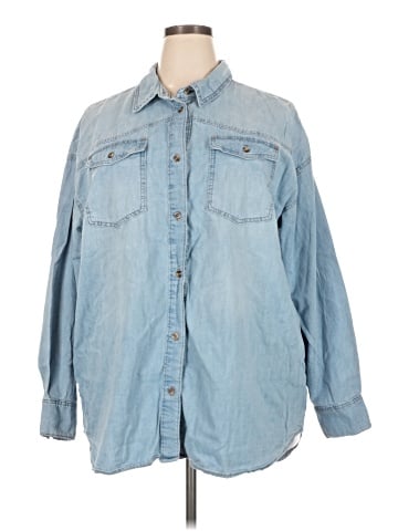 Sofia by Sofia Vergara 3/4 Sleeve Button-Down Shirt (view 1)