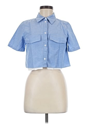 Zara Short Sleeve Button-Down Shirt (view 1)