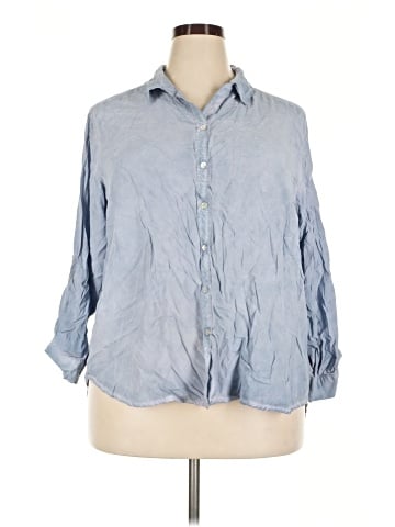 Jane and Delancey 3/4 Sleeve Button-Down Shirt (view 1)