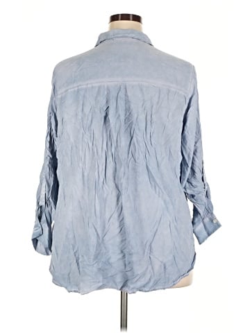 Jane and Delancey 3/4 Sleeve Button-Down Shirt (view 2)
