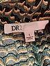 DR2 100% Rayon Animal Print Brown Short Sleeve Blouse Size L - photo 7