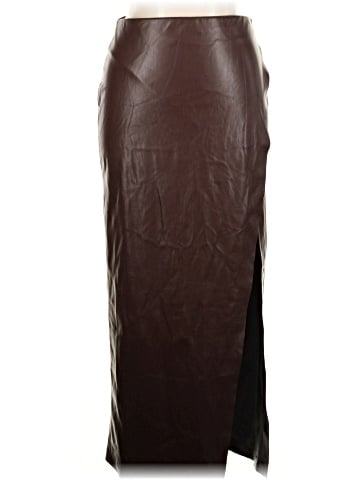 Alice + Olivia Faux Leather Skirt (view 1)