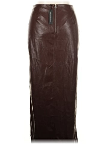 Alice + Olivia Faux Leather Skirt (view 2)
