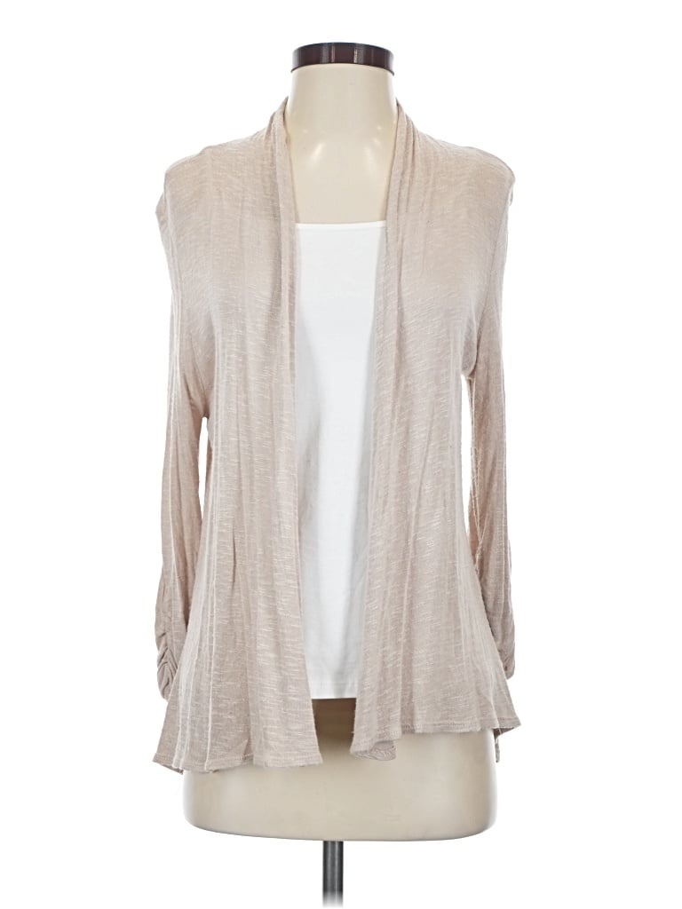 Pre-owned Timing Cardigan Sweater In Tan