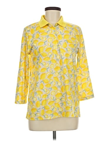 Lands' End 3/4 Sleeve Button-Down Shirt (view 1)