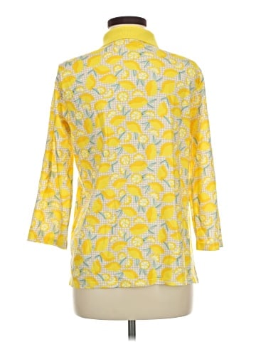 Lands' End 3/4 Sleeve Button-Down Shirt (view 2)