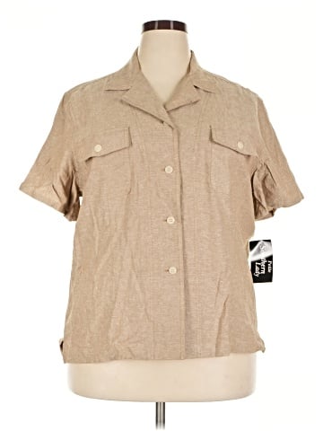 Southern Lady Short Sleeve Button-Down Shirt (view 1)