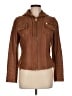 MICHAEL Michael Kors 100% Leather Brown Leather Jacket Size M - photo 1