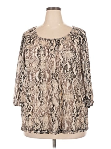 INC International Concepts 3/4 Sleeve Blouse (view 1)