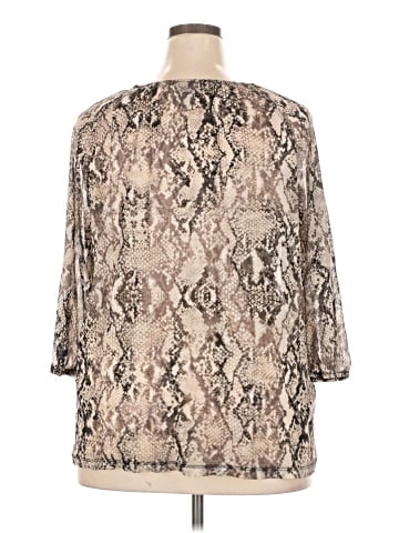 INC International Concepts 3/4 Sleeve Blouse (view 2)
