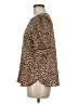 Ann Taylor LOFT 100% Polyester Animal Print Brown Short Sleeve Blouse Size M - photo 5