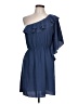 Papaya 100% Polyester Solid Blue Cocktail Dress Size L - photo 1