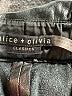 Alice + Olivia Metallic Black Shorts Size L - photo 3