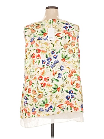 Rose + Olive Sleeveless Blouse (view 2)