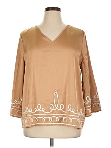 JM Collection 3/4 Sleeve Blouse (view 1)