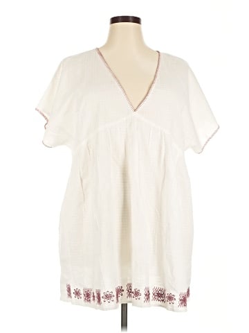 Madewell Embroidered Dobby Cover-Up Mini Dress (view 1)