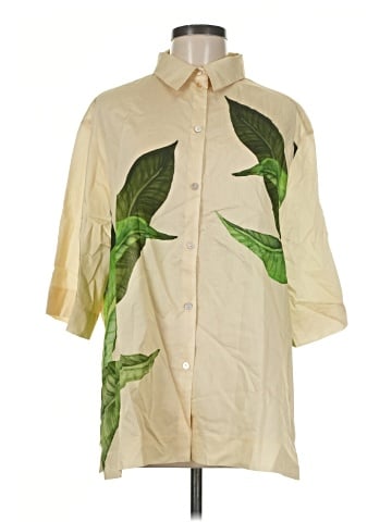 H&M 3/4 Sleeve Button-Down Shirt (view 1)