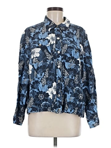 Evan Picone Long Sleeve Button-Down Shirt (view 1)