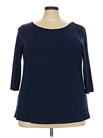 Lane Bryant Outlet 3/4 Sleeve T-Shirt (view 1)