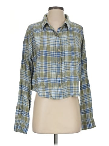 American Eagle Outfitters Long Sleeve Button-Down Shirt (view 1)