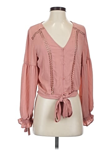 Aeropostale Long Sleeve Blouse (view 1)