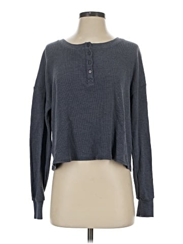 Sundry Long Sleeve Henley (view 1)