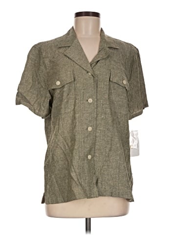 Southern Lady Short Sleeve Button-Down Shirt (view 1)